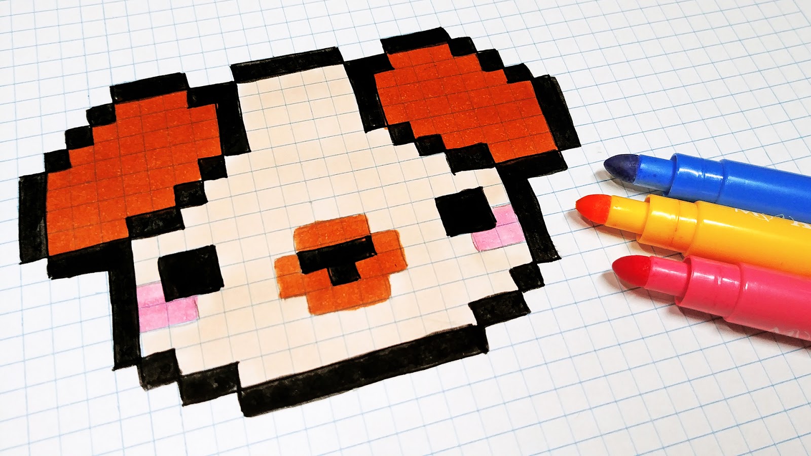 Handmade Pixel Art How To Draw A Kawaii Dog Pixelart