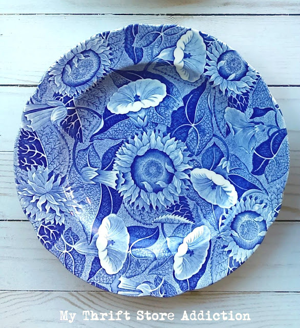 thrifted Spode Sunflower Blue Room Colleciton 