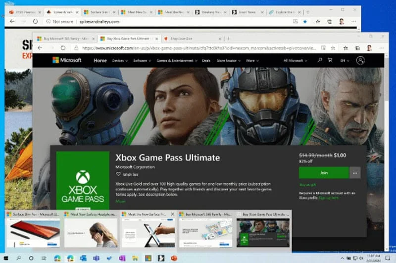 Microsoft Edge on Windows 10 gets quick access feature for tabs on pinned websites