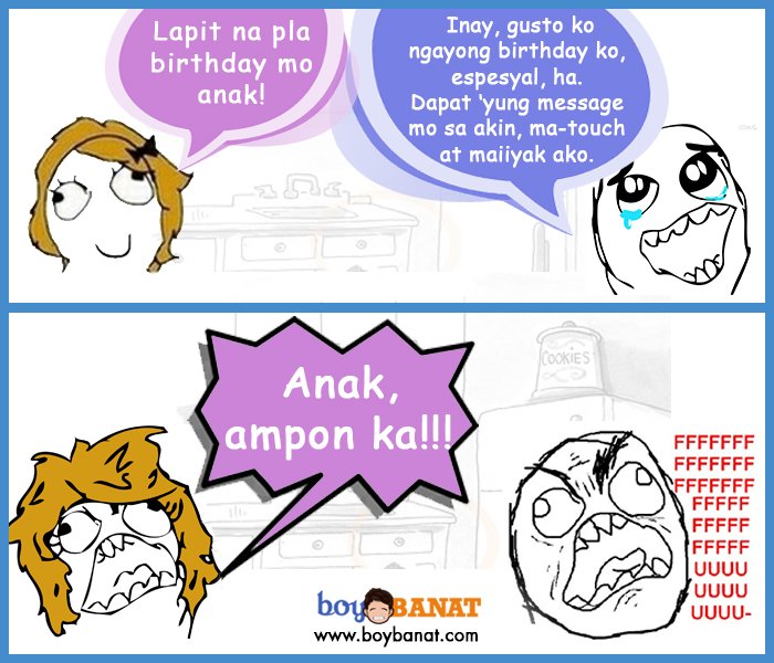 Funny Tagalog Mother and Child Jokes ~ Boy Banat