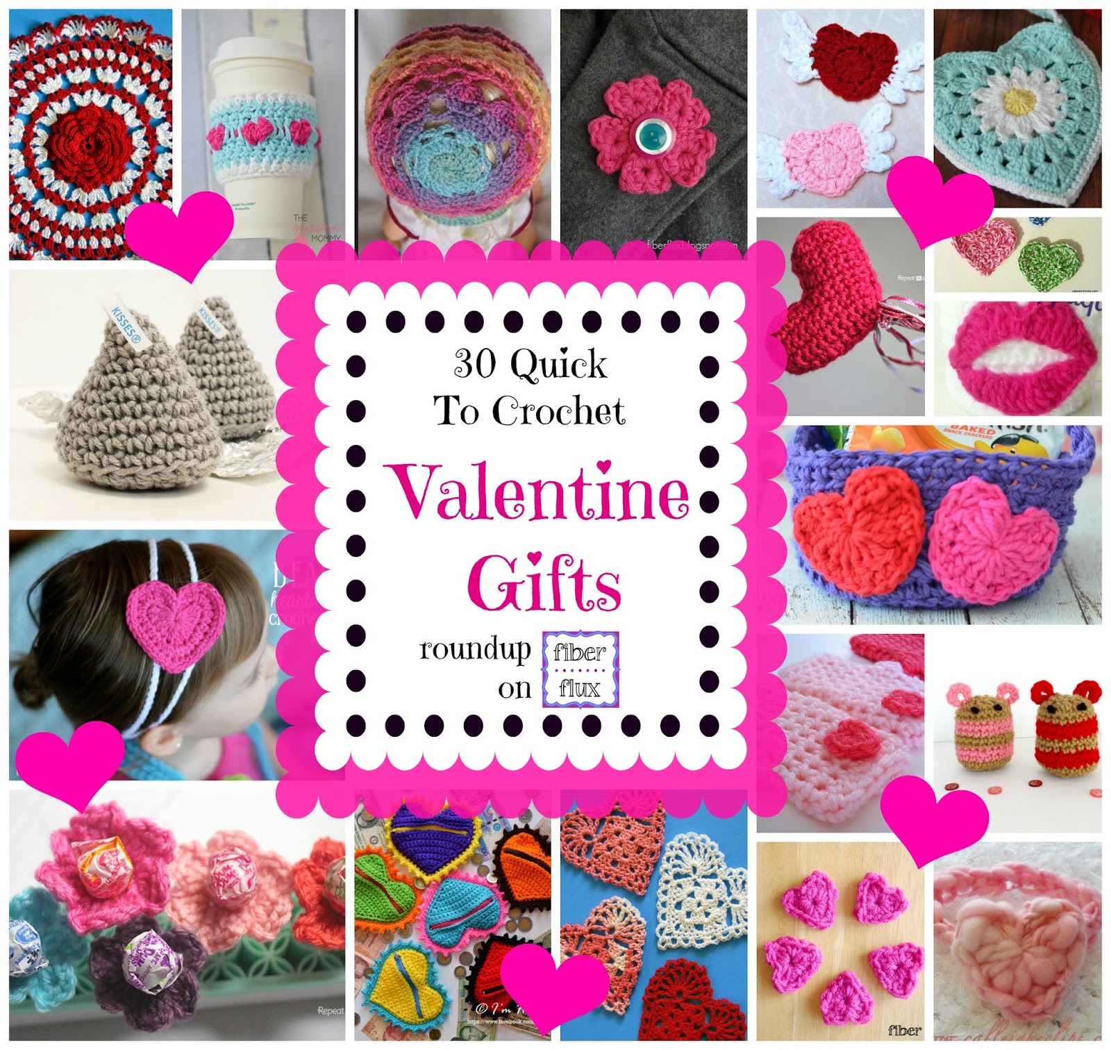 Fiber Flux: 30 Quick To Crochet Valentine Gifts