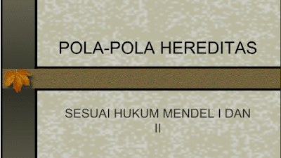Unduh PPT Biologi SMA Sub Tema Pola - Pola Hereditas