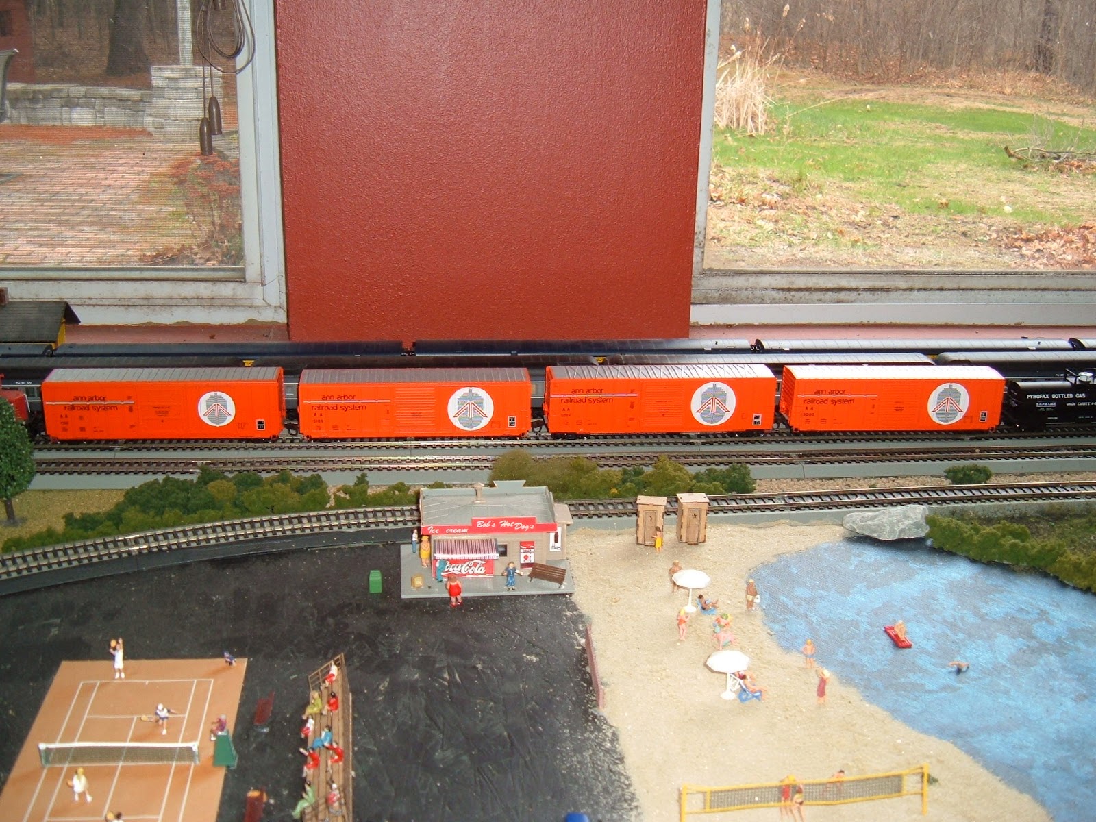 Barry's Model Railroad My Ann Arbor HO Scale Freight Train