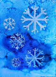snowflakes resist watercolor water glue fun snowflake snow painted salt painting watercolour winter using crayon paint making elmers cards crayons