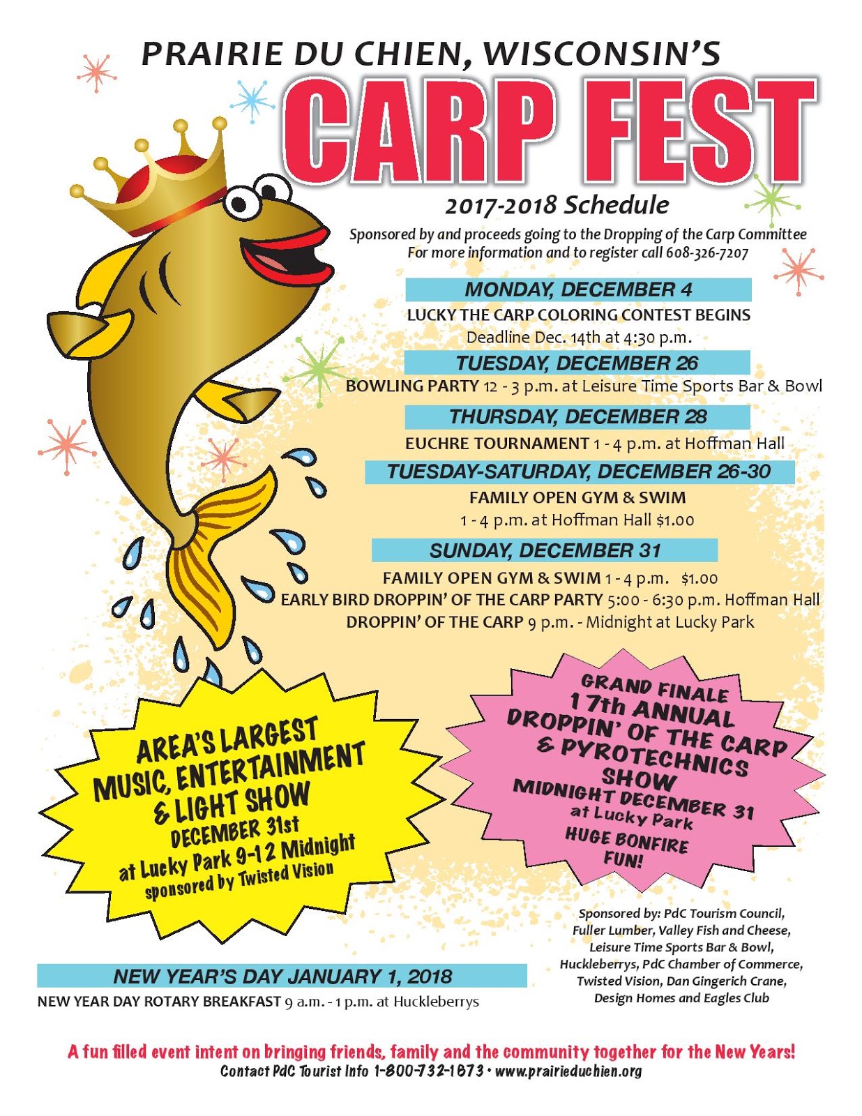 carpfest 2017 18 flyers carp fest prairie du chien wi flyers schedule 2017 18