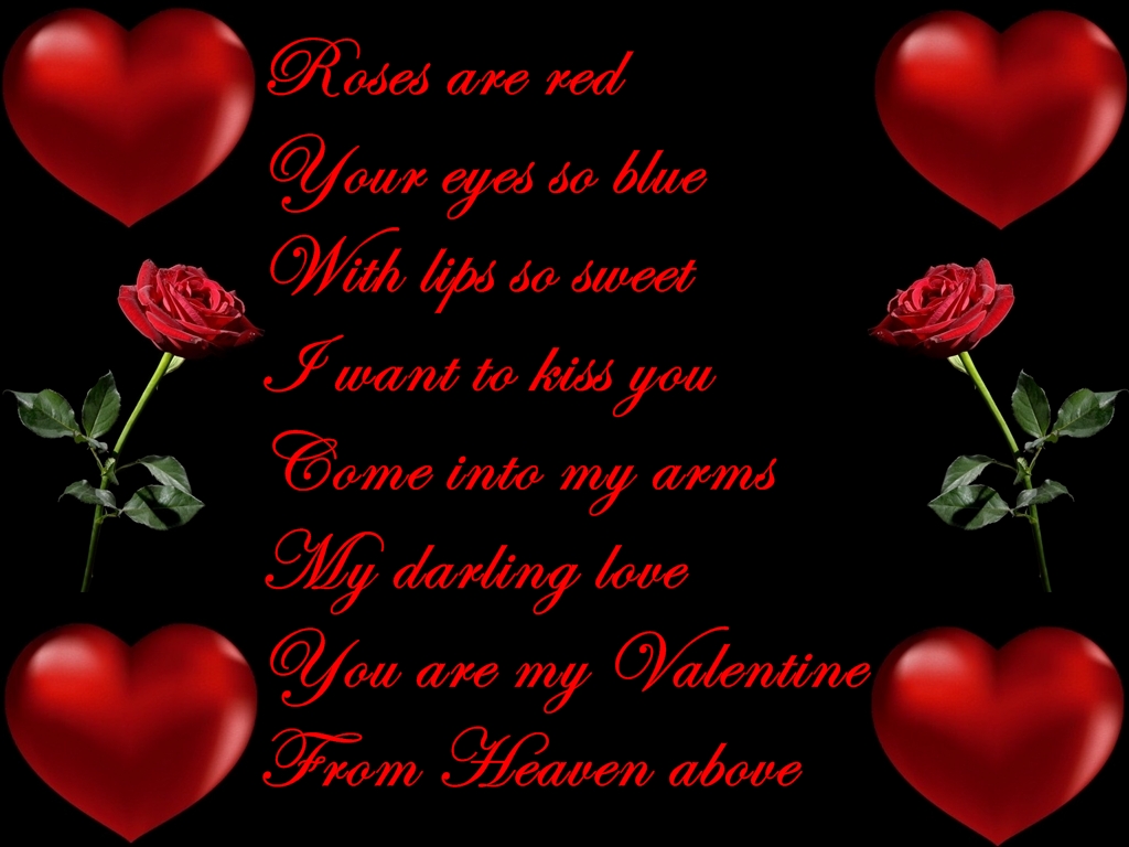 Happy Valentine's Day 2017 Red Roses Valentine Poems