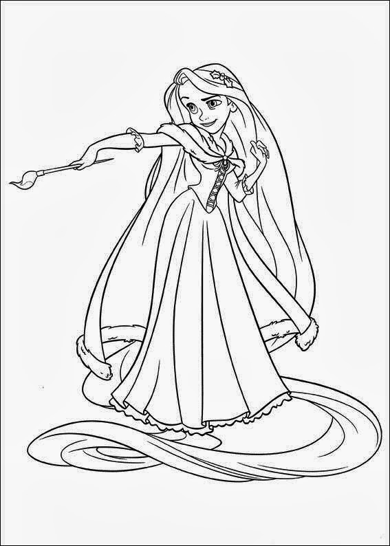tangled free coloring pages - photo #25