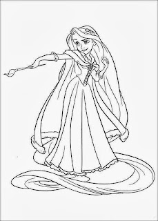 Rapunzel Tangled Coloring Pages