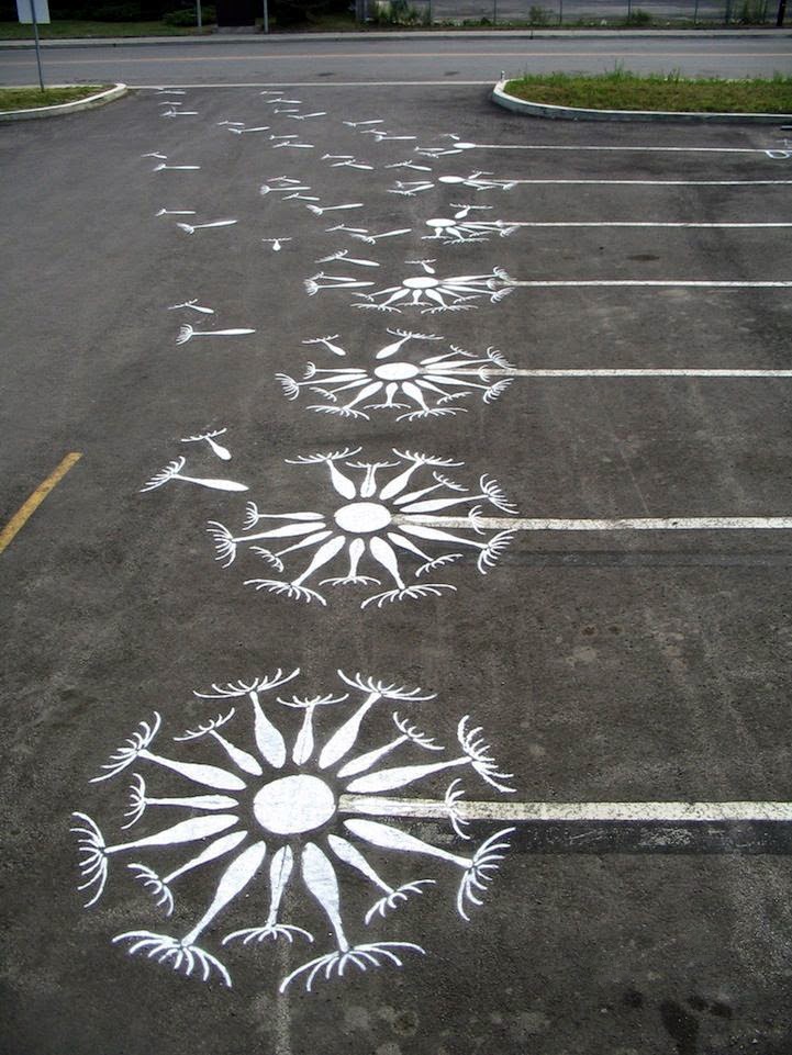 transpress nz parking lot art