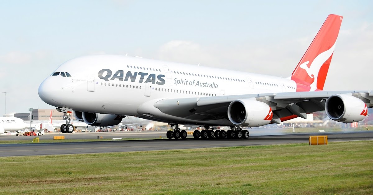 Qantas A380 First Time Landing at Sydney Airport