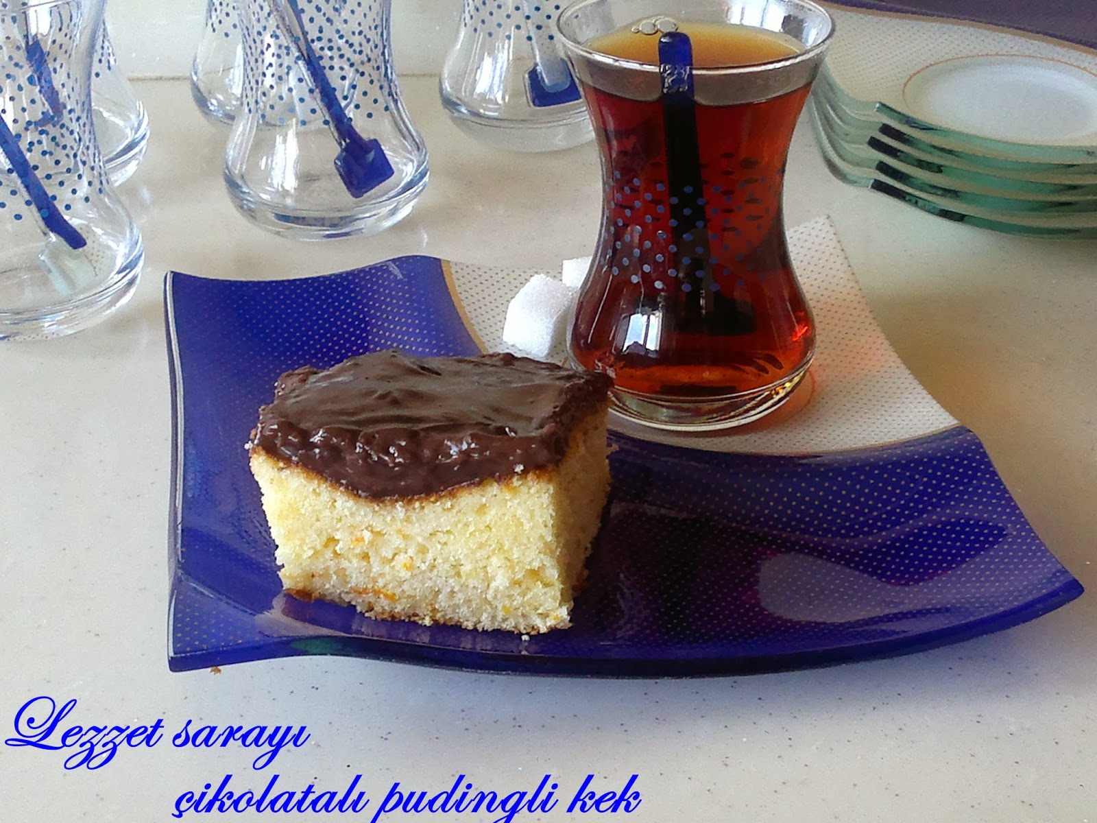 Kakaolu Pudingli Portakallı Kek Lezzet sarayı