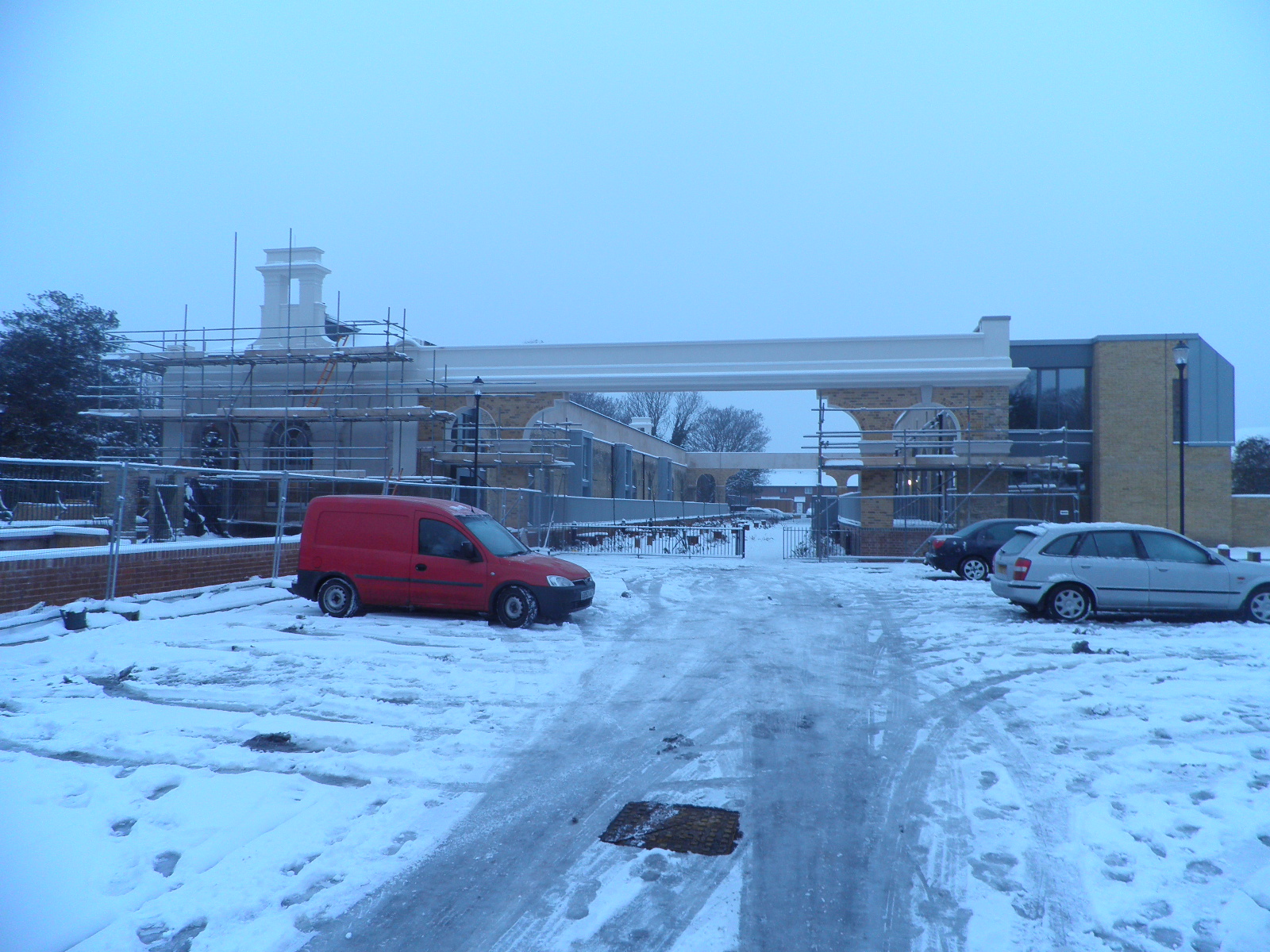 Gosport station the snow