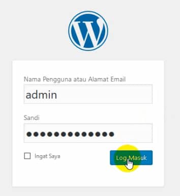 login admin wordpress