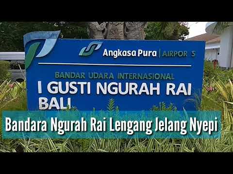 Bandara Ngurah Rai Lengang Jelang Penutupan Saat Hari Nyepi