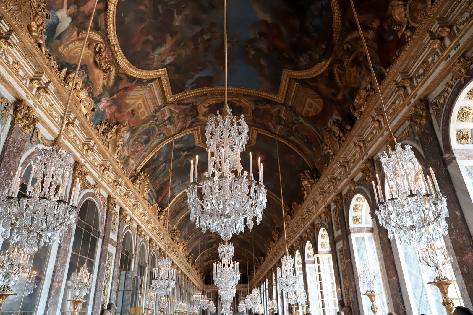 The Mirror Room at Palace of Versailles Paris