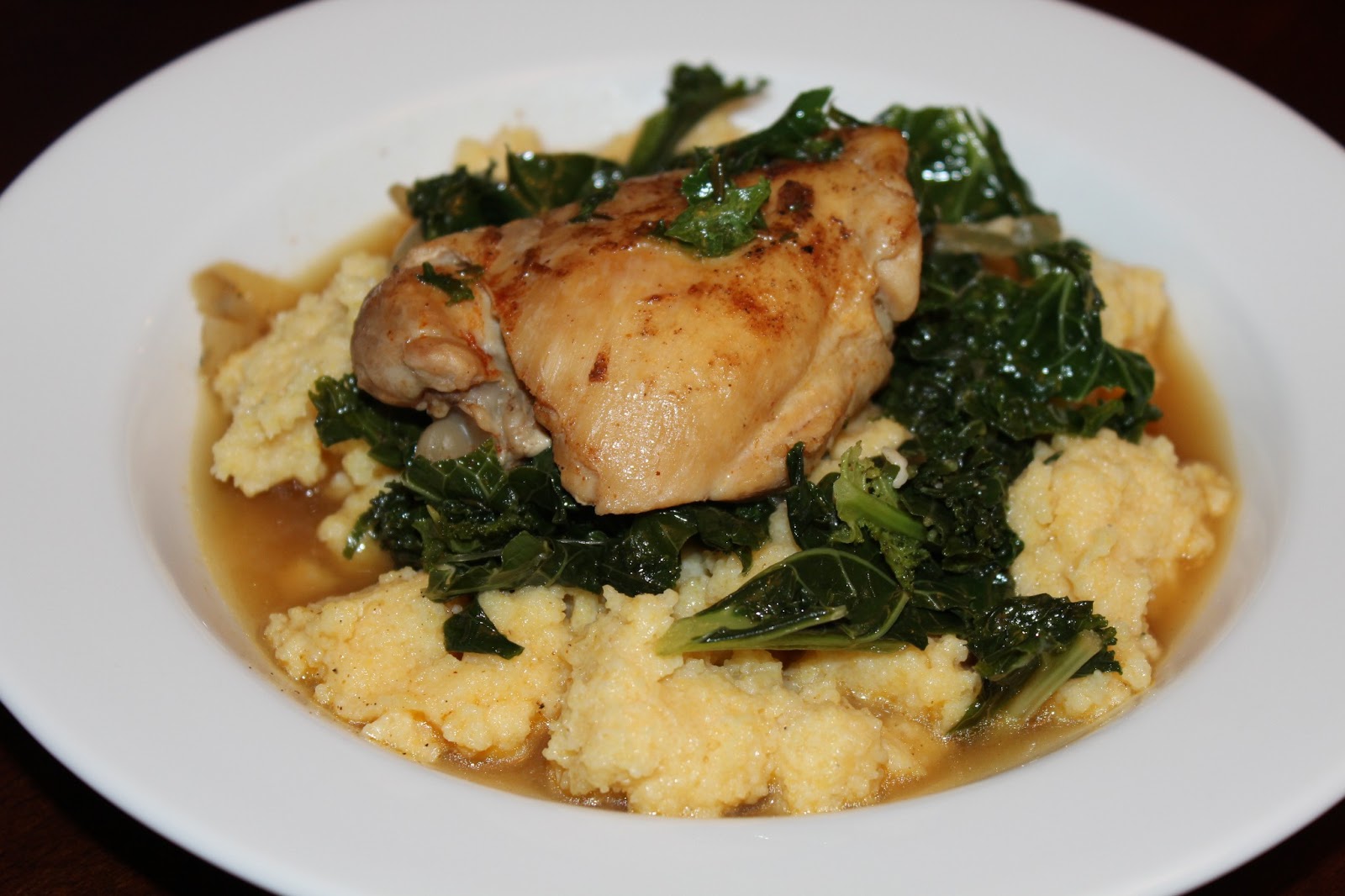 The Garlic Press Google's Braised Chicken and Kale