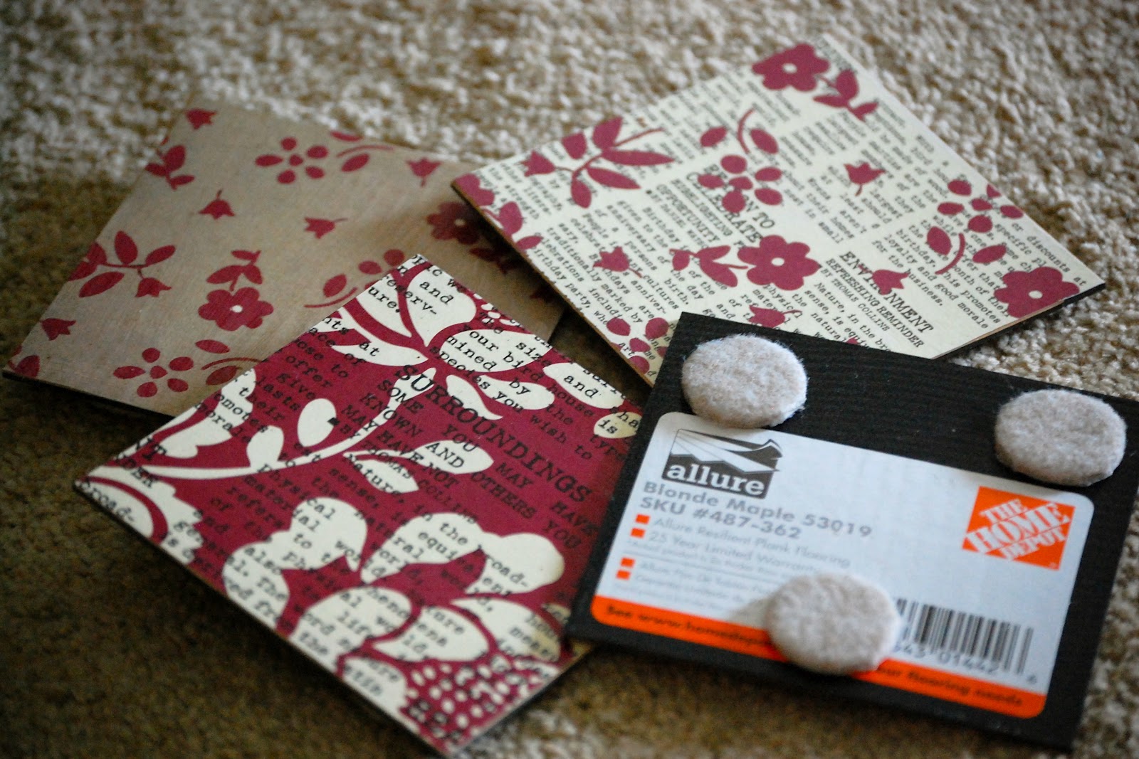 PerryPartyofFive Laminate Sample Coasters