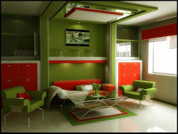 living modern decoration interior rooms decor decorating livingroom contemporary paint colors apartment contrast orange
