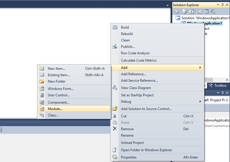 Module Visual Studio 2010 BANTET