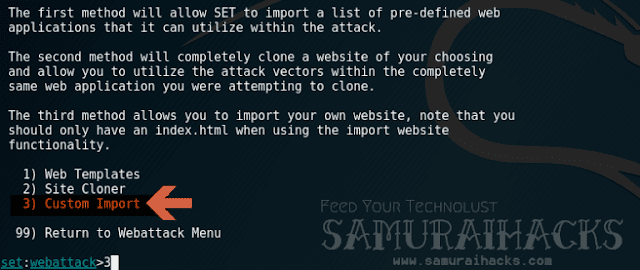 تهكير حسابات الفيسبوك بواسطة نظام كالي لينكس عبر أداة الهندسة الإجتماعية SEToolkit  تهكير حسابات الفيسبوك بواسطة نظام كالي لينكس عبر أداة الهندسة الإجتماعية SEToolkit