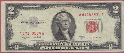 United States of America 2 Dollars serie 1953 P# 380b