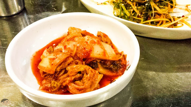 Korean Kimchi - one of the free appetizers if you order two Samgyupsal Meals