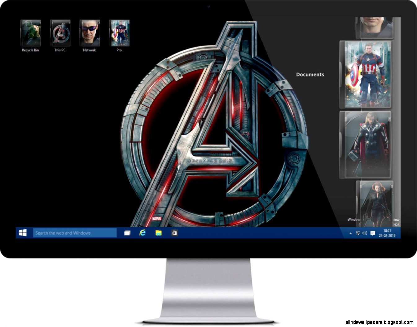 Avengers Age of Ultron Windows 7 Theme