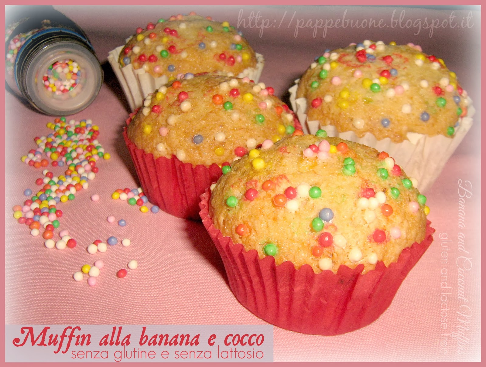 Muffin alla banana e cocco (senza glutine e senza lattosio) Pappe buone