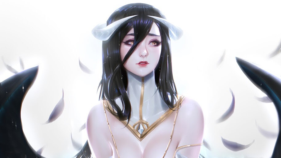Beautiful, Anime, Girl, Albedo, Overlord, 4K, #6.2206
