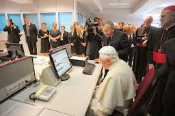 Pope writing a blog