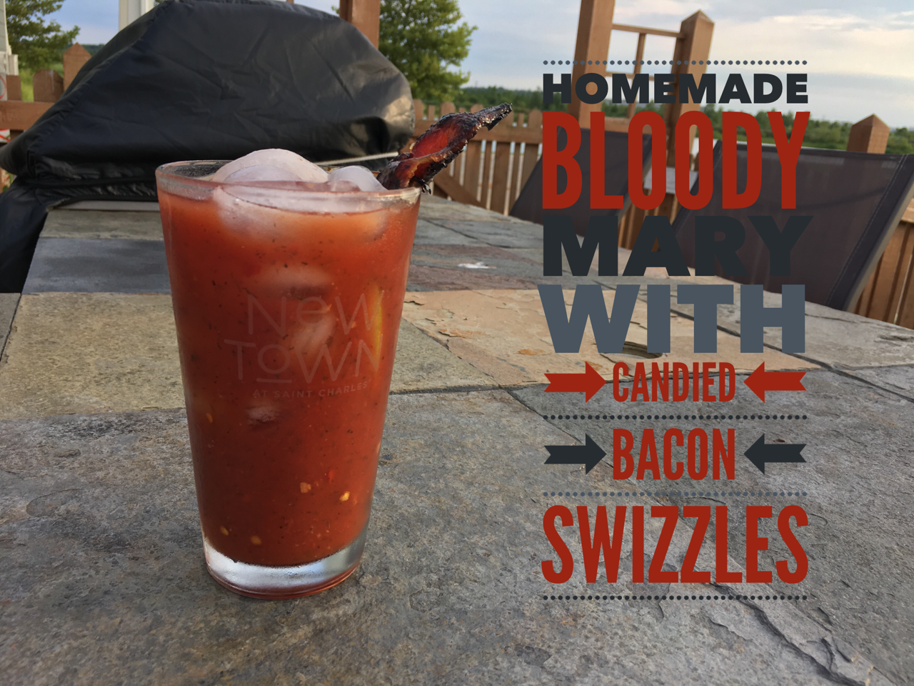 Homemade Blood Mary with Candied Bacon Swizzle SundaySupper Our Good