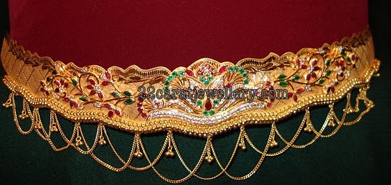Gold Chain and Belt Vaddanam(oddiyanam), Aravanki Gallery - Jewellery ...