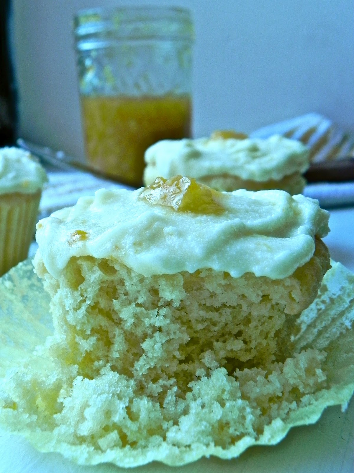 The Rosiest Cheeks Lemon Cupcakes with Marmalade Frosting