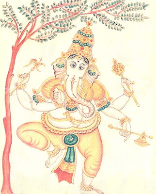 Picture of Nritya Ganapati Form of Hindu God Ganesha