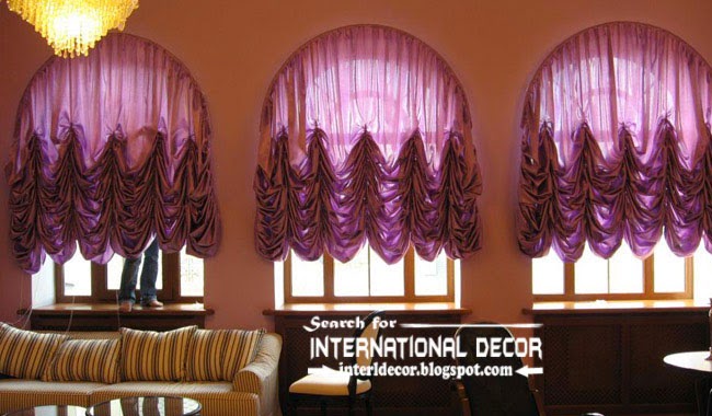 largest catalog of purple curtains and drapes, French purple curtains for arched windows