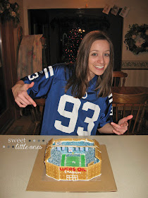 Favorite Family Christmas Traditions - Gingerbread House Making Party - Lucas Oil Stadium Go Colts - www.sweetlittleonesblog.com