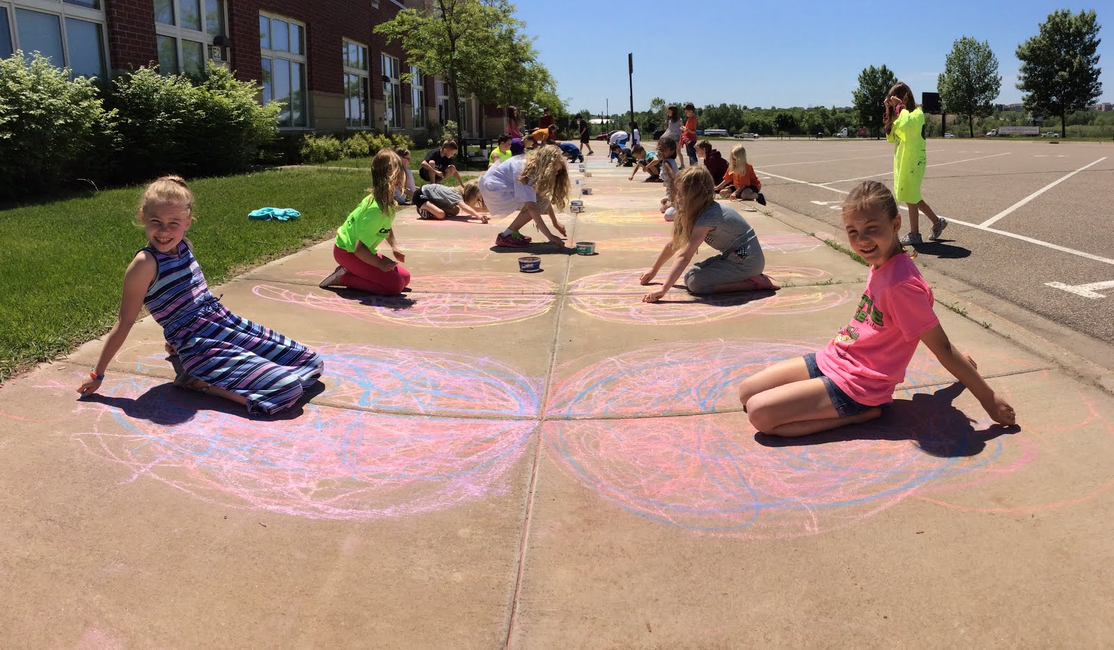 Mini Matisse Chalk Knees, Lesson inspired by Shine Brite Zamorano