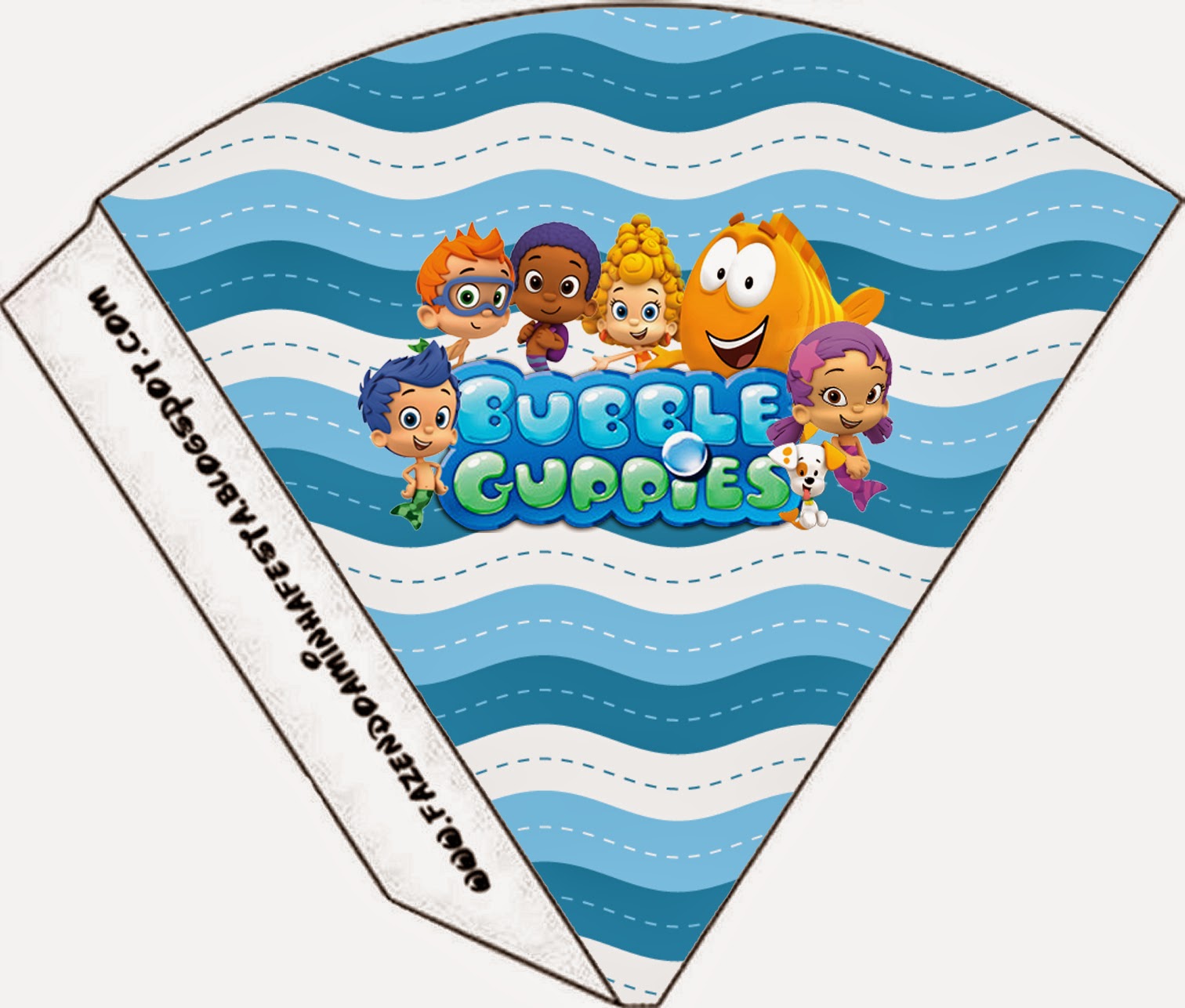 Bubble Guppies: Imprimibles Gratis para Fiestas. Para conos = cucuruchos.