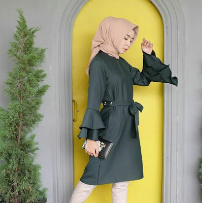 tutorial hijab pesta modern terbaru