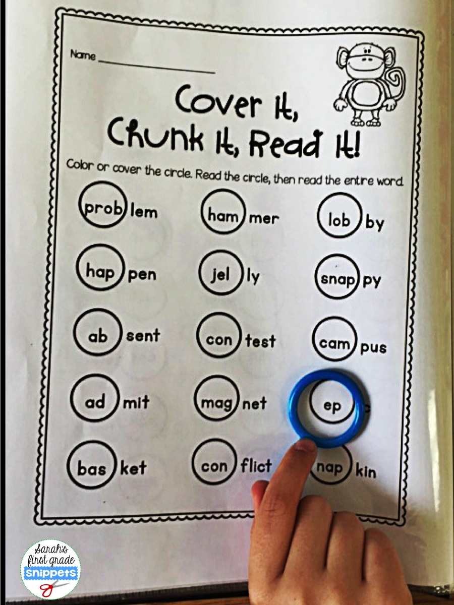 Sarah's First Grade Snippets: Teaching Two Syllable Words