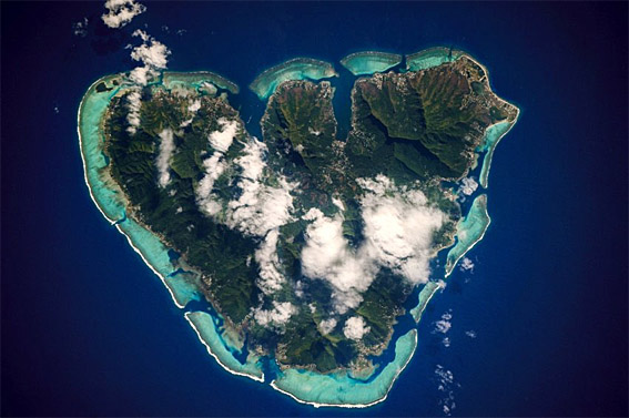 Noorea Island in the Pacific Ocean near Tahiti