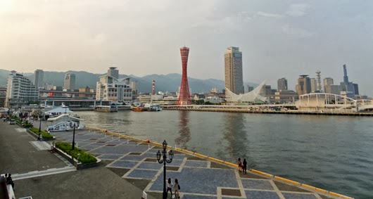 a full view of Kobe Port from “MOSAIC”