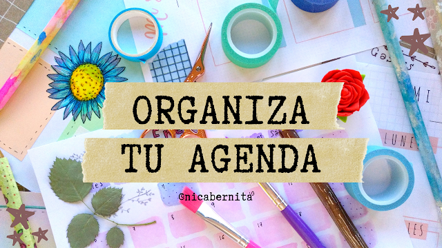 organiza tu agenda planner, organizador, calendario por Nica Bernita