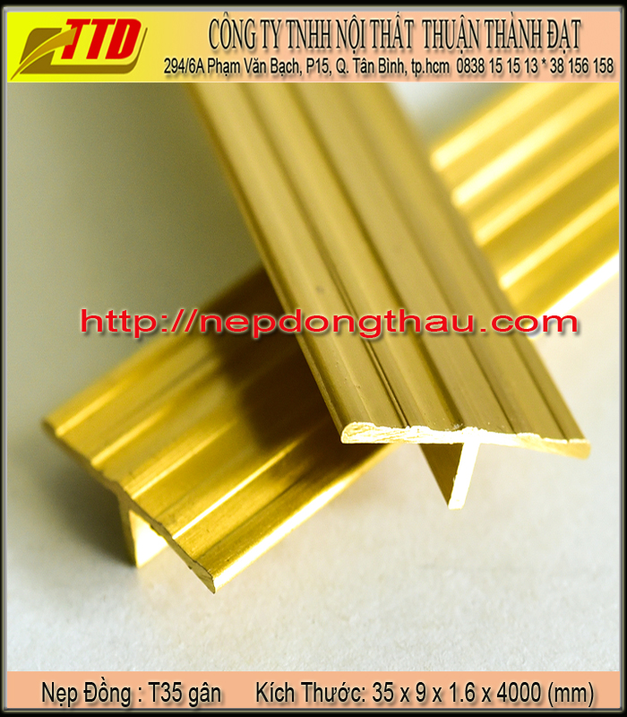 NẸP ĐỒNG THAU, NẸP ĐỒNG HCM