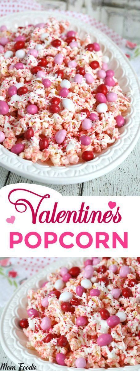Valentines Day Popcorn Recipe: Pink Chocolate Covered Popcorn