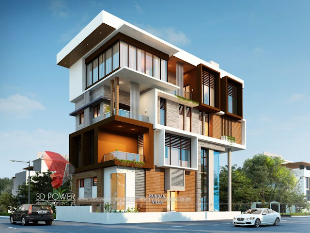 Villa Elevation Design & 3D Front Elevation For the Modern Home Designs.