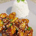 Pollo en salsa de cacahuate con arroz