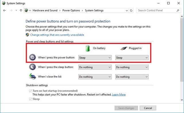 Mengubah Fungsi Tombol Power pada Laptop OS Windows 3