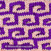  fretwork slip-stitch pattern