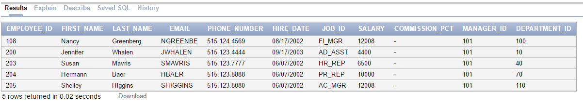 sql pl answers interview questions manager queries puzzles result